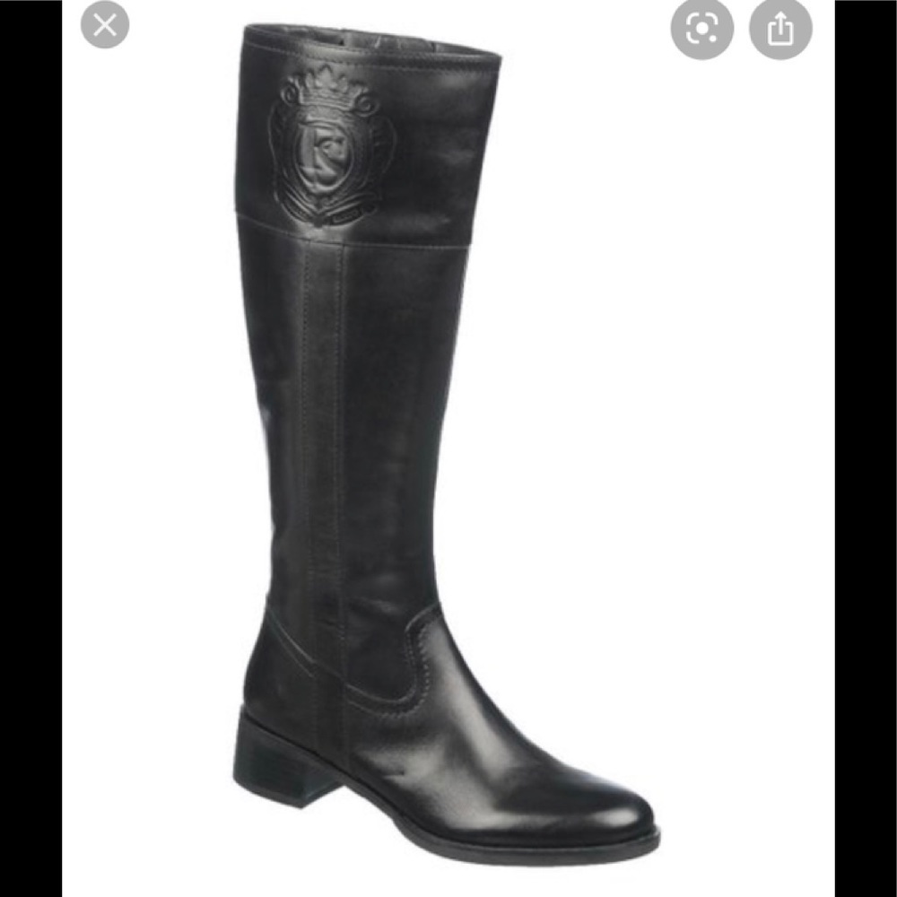 Franco Sarto Christie Riding Boot Black Leather​​​​​​​​​​ - Picture 2 of 14